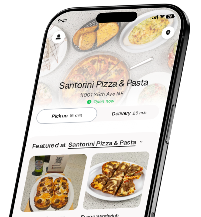 Santorini Pizza & Pasta app preview