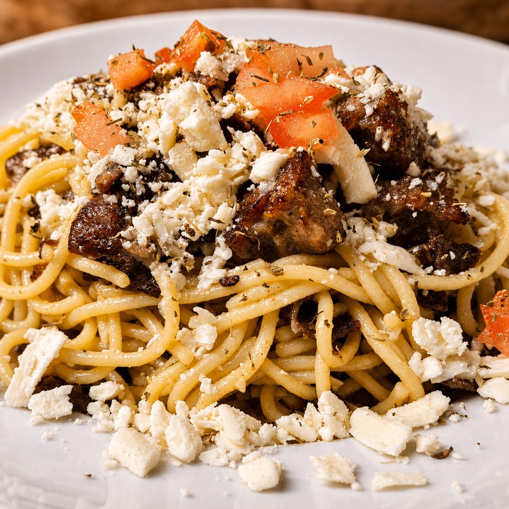 Grecian Spaghetti.