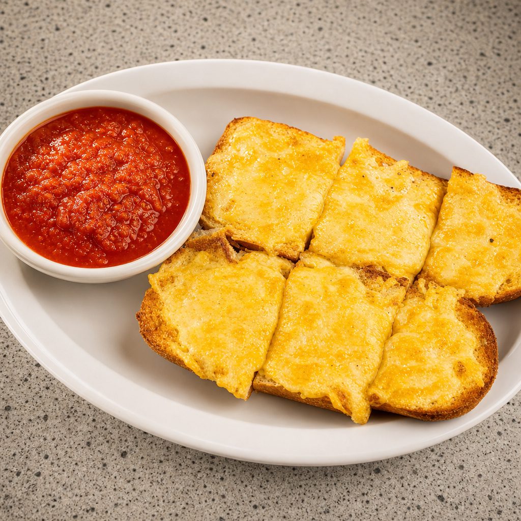 Cheese Bread with Side Marinara.