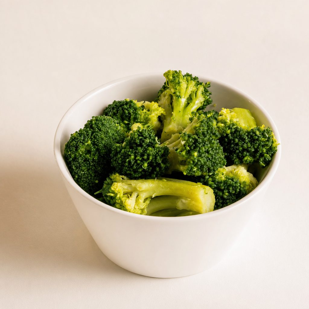Steamed Broccoli.