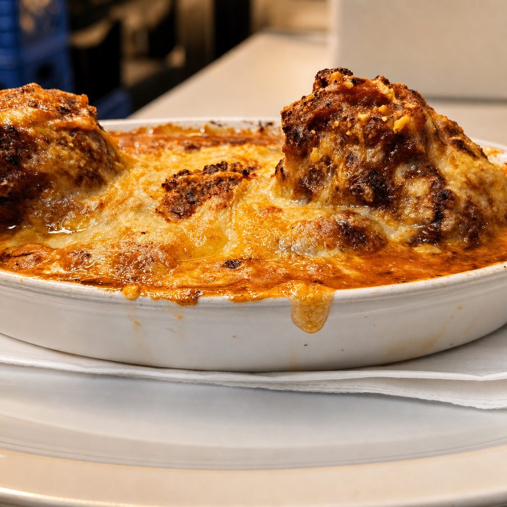 Baked Meatballs.